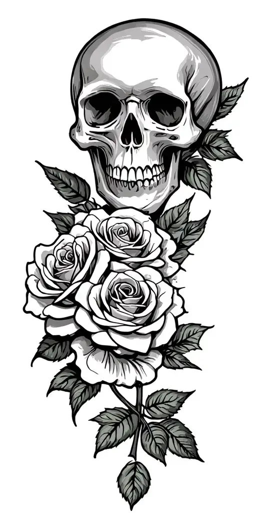 Skull And Roses