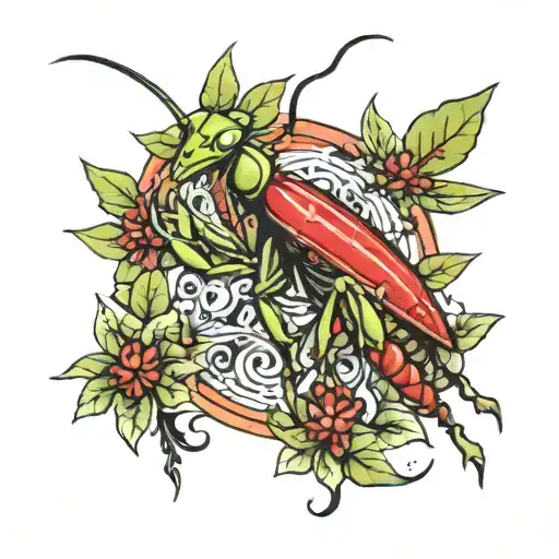 Mantis Ahead Red Star