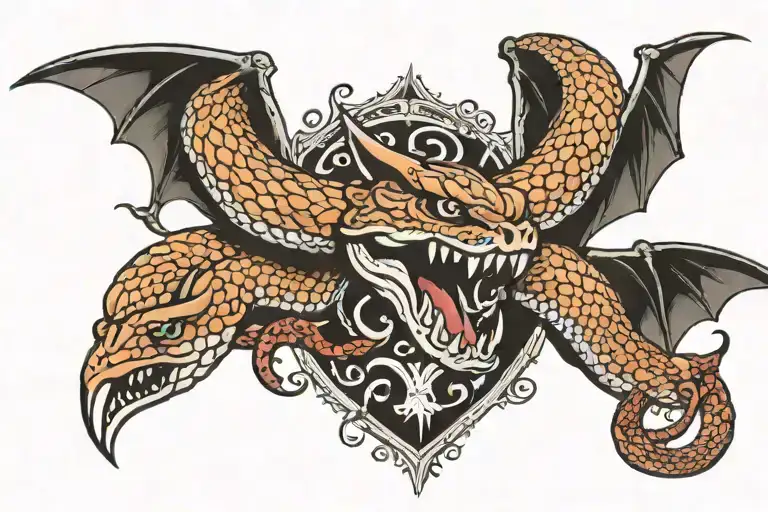 Rattlesnake Fighting A Bat