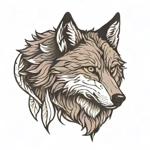 Minimal Grey Wolf
