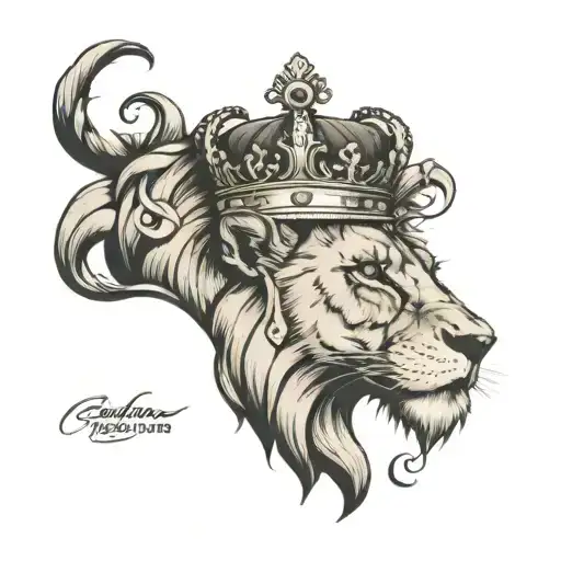 Lion With A Crown And A Broken Watch
