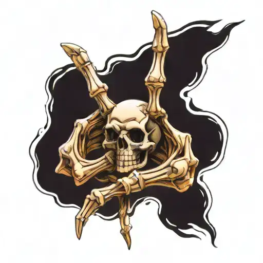 Skeleton Hand Holding