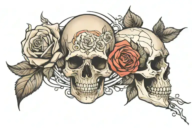 Rose And Skull