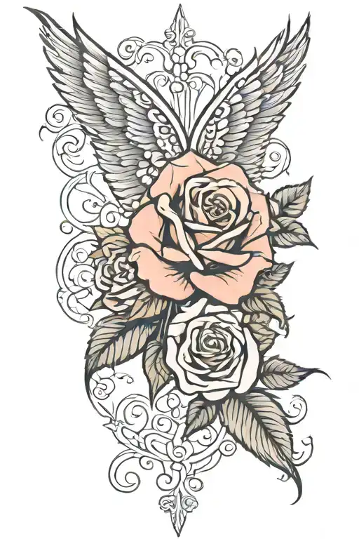Wing And Rose