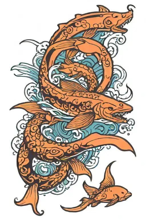 Ocean With A Silhouette