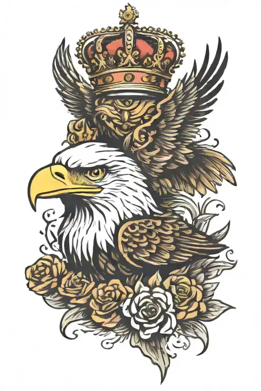 Eagle And King Crown