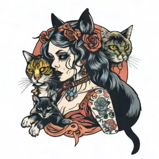 Dead Women With Dead Man And A Cat