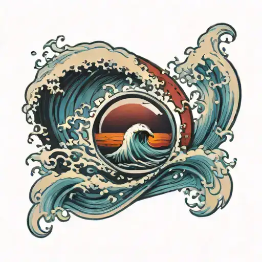 A Tsunami Inside A Water Drop