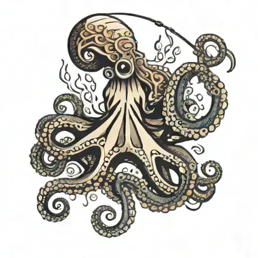 Octopus And Spear