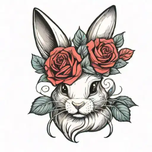 Bunny In A Rose
