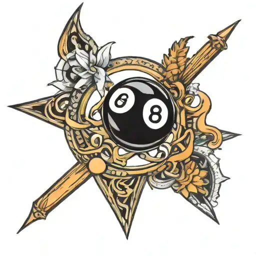 8 Ball In Star Sign