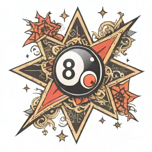 8 Ball In Star Sign