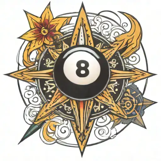 8 Ball In Star Sign