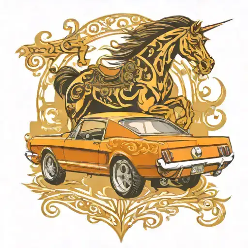 66 Ford Mustang Driving