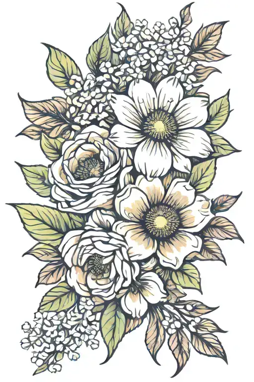 Birth Flower Bouquet