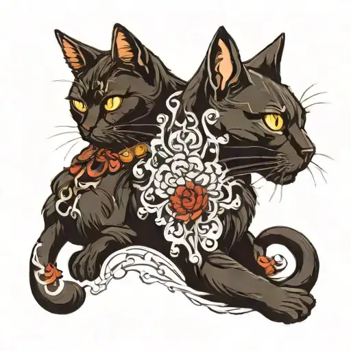 Two Black Cat