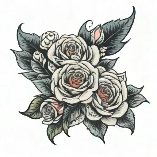 Rose And Daisy Flower