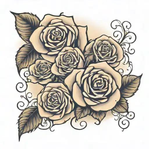 Roses With Coulds Shading And Bible Verse Quote In Nice Font