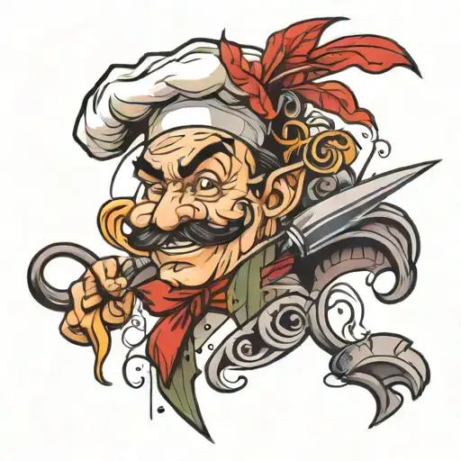 Chef Inspired Tattoo Design