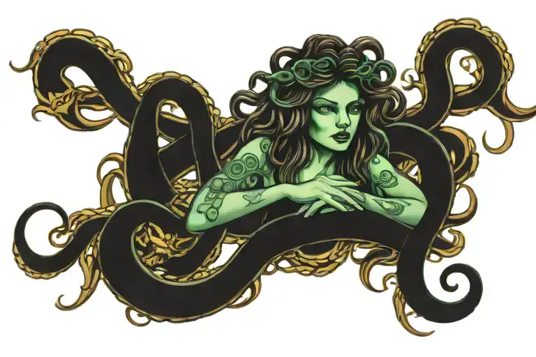 Medusa With Snakes