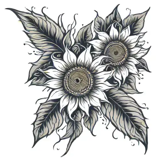 Sun Flowers War Paint