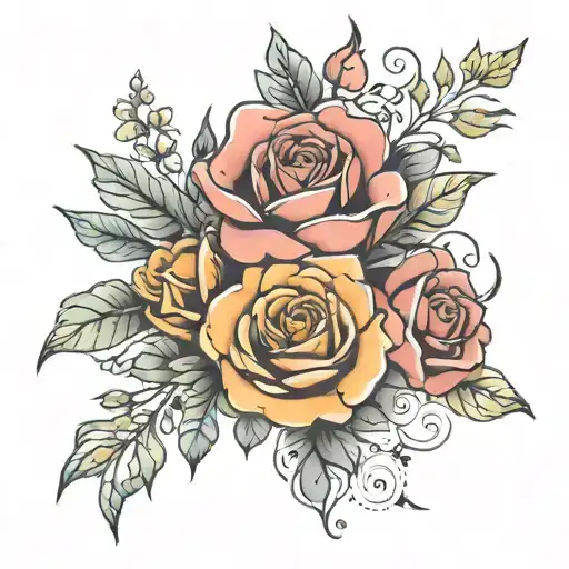 Birth Flowe Bouquet Made