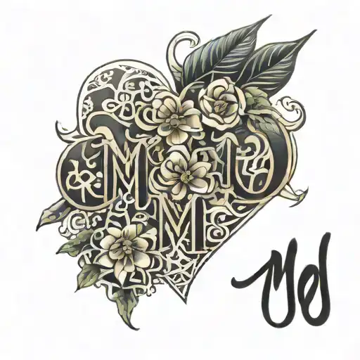 Word Mom With Written Kate & Mary Etch In To It