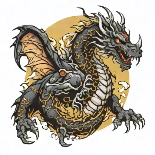 Black Dragon Zombie Wrapping Around Me