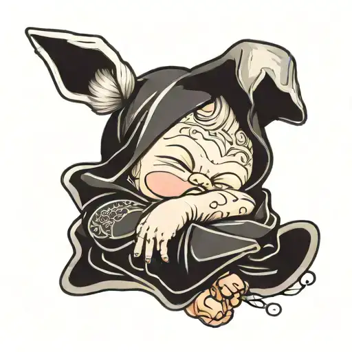 Baby Laying In Folded Hands