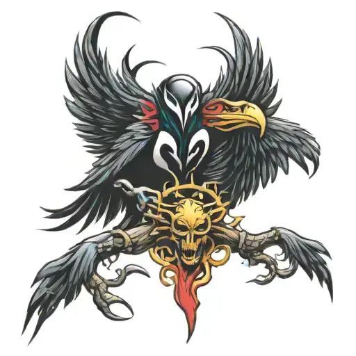 Venom And Eagle Tattoo Inspired