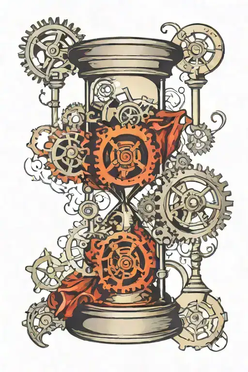 Hourglass And Gears With Mcbride Incorporated Representing The Client's