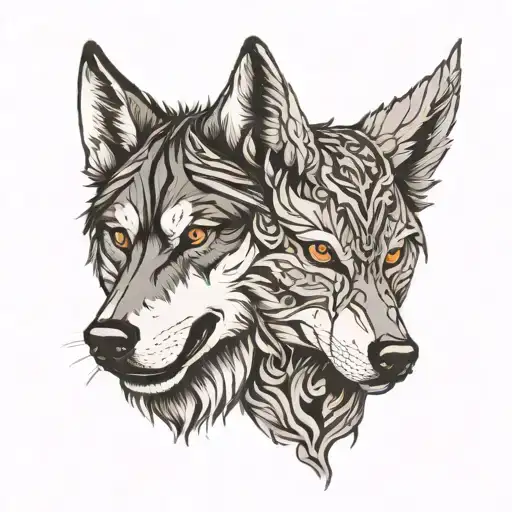 Human And Wolf
