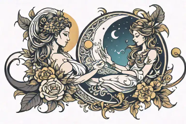 Moon And Virgo Zodiac Sign