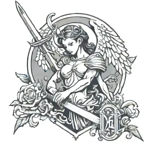 Arch Angel With Sword