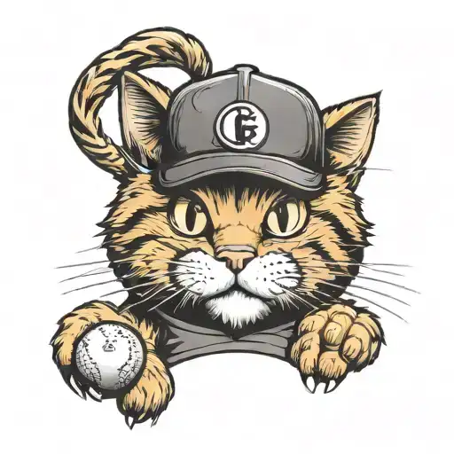 Garfield The Cat With A Baseball Hat
