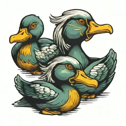 3 Headed Scary Duck