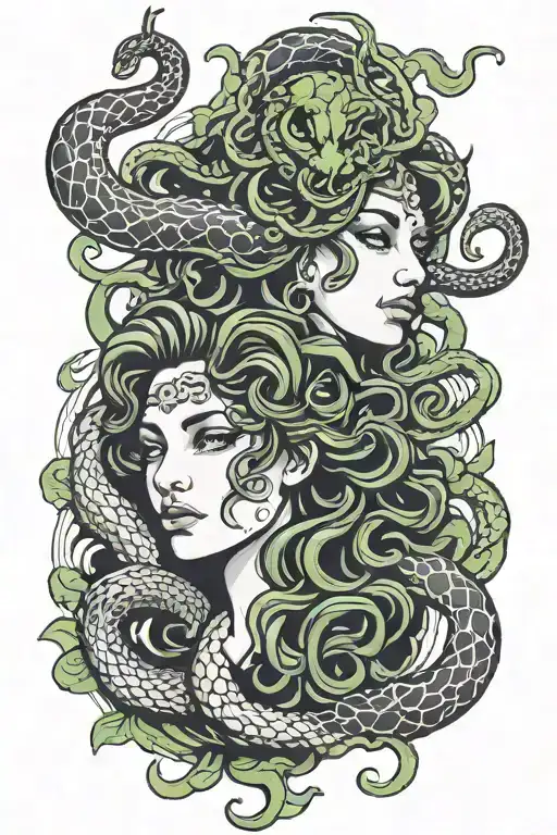 Medusa And Snake