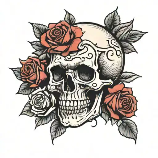 Skull And Roses