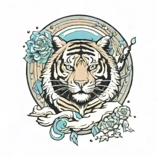 Saturn And Snow Tiger Surrounded