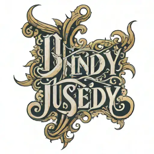 Lettering With The Name Jusneidy