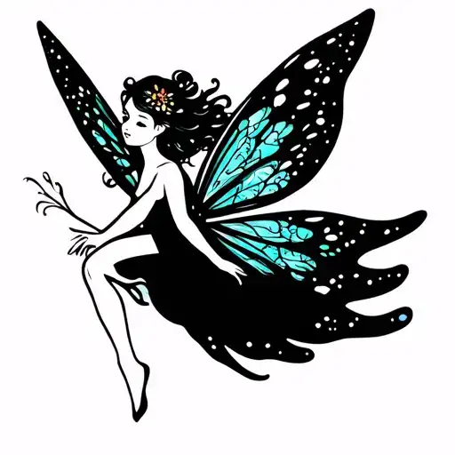 Fairy Flying Minimal Detail