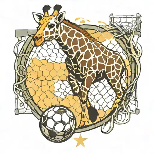 Soccer Net Goalie Giraffe