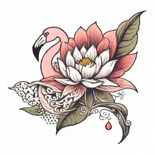 Lotus Flamingo Lavender Flower
