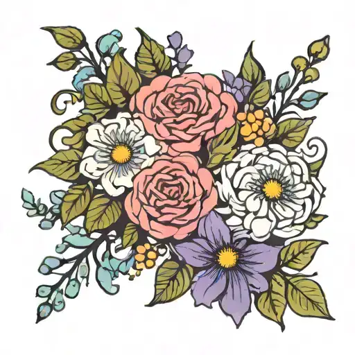 Rose Aster Chrysanthemum Honeysuckle Morning Glory