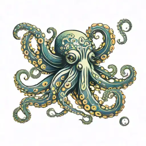 Octopus Wrapping Its Tentacles