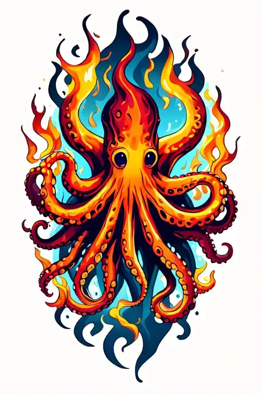 Octopus Made Of Fire