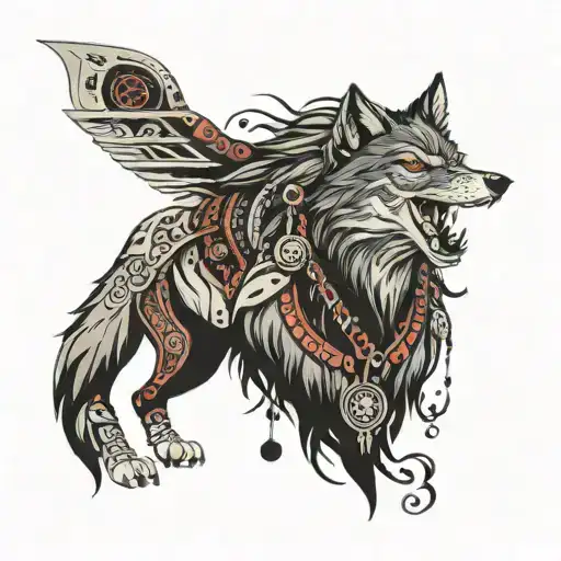 Wolf Turkic Shaman Warrior