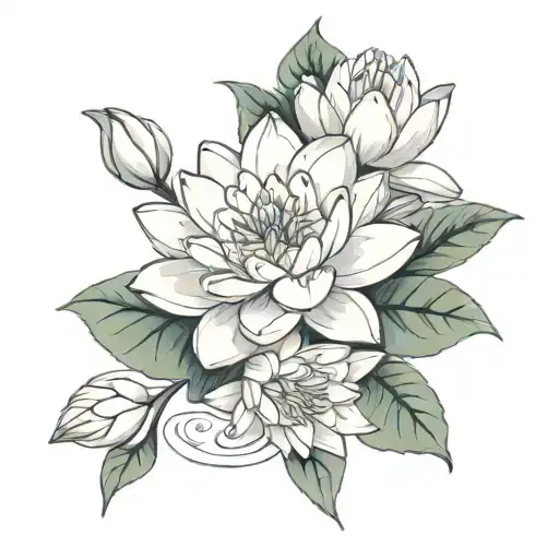 Water Lily And Lake Spur