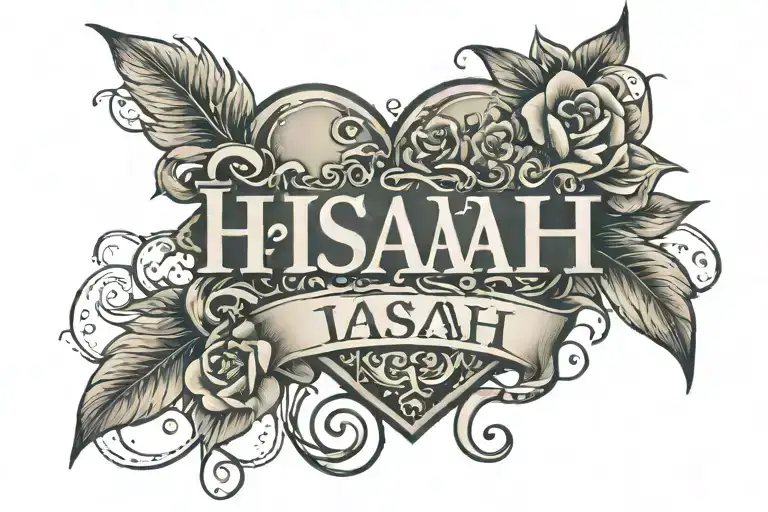 The Name Isaiah With The Date 01-21-23 With A Heart