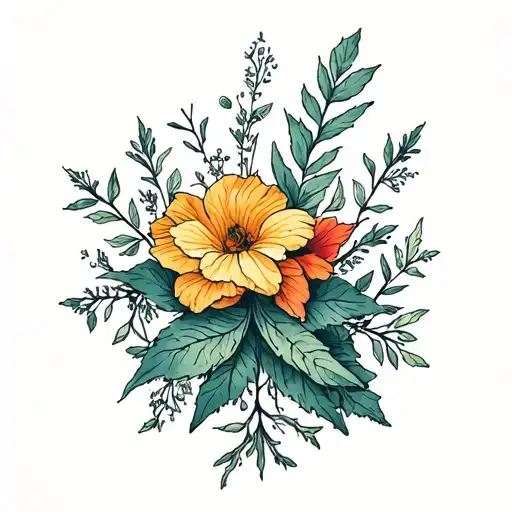 Witch Herbs Intertwined